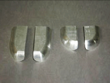 鋁制件去氧化皮、啞光處理前后